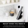 Shark WV201 WANDVAC Handheld Vacuum, Lightweight at 1.4 Pounds with Powerful Suction, Charging Dock, Single Touch Empty and Detachable Dust Cup