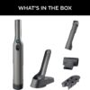 Shark WV201 WANDVAC Handheld Vacuum, Lightweight at 1.4 Pounds with Powerful Suction, Charging Dock, Single Touch Empty and Detachable Dust Cup
