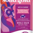 Solid Gold Katz-n-Flocken Lamb & Brown Rice Recipe with Pearled Barley Whole Grain Dry Cat Food 12 Pound (Pack of 1)