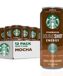 Starbucks Doubleshot Energy Espresso Coffee Mocha 15 oz Cans (12 Pack)