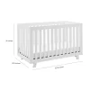 Storkcraft 04610-601 Beckett White 3In1 Convertible Crib