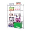 Style Selections LC5HC-R Steel 5-Tier Utility Shelving Unit (47.7-in W x 18-in D x 72-in H)