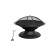 Style Selections SRFP153 29.5-in W Black/High Temperature Powder Coated Steel Wood-Burning Fire Pit