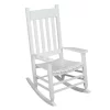 Style Selections TA7002 White Wood Frame Rocking Chair(s) with Slat Seat