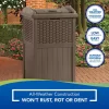 Suncast GHW1732 Resin Wicker Trash Hideaway