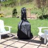 Sunnydaze Decor  57-in H x 22-in D x 22-in W Black Steel Chiminea (KF-607)