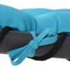 Sunnydaze Decor CHL-TEAL Black Metal Frame Hanging Chaise Lounge Chair(s) with Blue Sling Seat