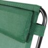 Sunnydaze Decor DL-748 2 Black Metal Frame Stationary Zero Gravity Chair(s) with Green Sling Seat