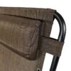 Sunnydaze Decor DL-922 2 Black Metal Frame Stationary Zero Gravity Chair(s) with Brown Sling Seat