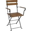 Sunnydaze Decor DMR-738 2 Black Metal Frame Stationary Dining Chair(s) with Slat Seat