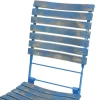 Sunnydaze Decor DMR-851 2 Blue Metal Frame Stationary Dining Chair(s) with Slat Seat