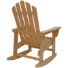 Sunnydaze Decor IEO-600 Brown Wood Frame Adirondack Chair(s) with Solid Seat