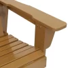 Sunnydaze Decor IEO-600 Brown Wood Frame Adirondack Chair(s) with Solid Seat