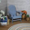 Sunnydaze Decor IEO-861 Gray Wood Frame Stationary Adirondack Chair(s) with Solid Seat