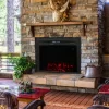 Sunnydaze Decor LOE-364 23.5-in Black Electric Fireplace Insert
