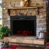 Sunnydaze Decor LOE-364 23.5-in Black Electric Fireplace Insert