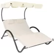 Sunnydaze Decor PL-618 Grey Metal Frame Stationary Chaise Lounge Chair(s) with Solid SeatSunnydaze Decor PL-618 Grey Metal Frame Stationary Chaise Lounge Chair(s) with Solid Seat