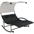 Sunnydaze Decor PL-625 Black Metal Frame Chaise Lounge Chair(s) with Mesh Seat