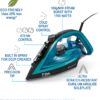 T-fal Ultraglide Plus Steam & Garment Iron with Durilium Soleplate, 1800 watts, Teal T-fal Ultraglide Plus Steam & Garment Iron with Durilium Soleplate, 1800 watts, Teal