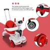 TOBBI 6-Volt 3 in 1 Kids Ride On Car Electric Robot Buggy Toy Vehicle with Remote Control, Red (TH17A0751-T01)