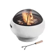 Teamson Home HR17501AB 20.87-in W Light Grey Magnesium Oxide Wood-Burning Fire Pit