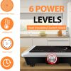 Techwood Hot Plate Electric Stove Single Burner Countertop Infrared Ceramic Cooktop, 1500W Timer and Touch Control, Portable Compatible All Cookware, Ceramic Glass & Stainless Steel Easy to Clean