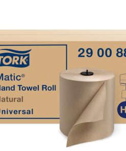 Tork Matic Paper Hand Towel Roll Natural H1, Universal, 100% Recycled Fiber, 6 Rolls x 700 ft, 290088