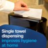 Tork Xpress Countertop Multifold Hand Towel Dispenser, Black, H2H23, One-at-a-Time dispensing, Elevation Design 302028