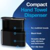 Tork Xpress Countertop Multifold Hand Towel Dispenser, Black, H2H23, One-at-a-Time dispensing, Elevation Design 302028