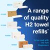 Tork Xpress Countertop Multifold Hand Towel Dispenser, Black, H2H23, One-at-a-Time dispensing, Elevation Design 302028