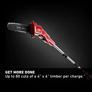 Toro 51870T 10 in. 60-Volt Max Lithium-Ion Brushless Cordless Pole Saw - Battery and Charger Not Included