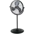 Utilitech 20-in 3-Speed Indoor or Outdoor Black Pedestal Fan (SFSDE-500B-A)