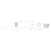 VAXCEL W0389 Levitt 19.25-in 2-Light Polished Nickel Modern/Contemporary Vanity Light Bar