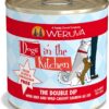 Weruva Dogs in the Kitchen The Double Dip with Beef & Wild Caught Salmon Au Jus Grain-Free Canned Dog Food 10-oz can case of 12