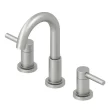 allen + roth Harlow Brushed Nickel Pvd 2-handle Widespread WaterSense High-arc Bathroom Sink Faucet with Drain (67693W-6104)