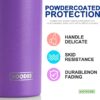koodee 20 oz Stainless Steel Skinny Tumblers (4 Pack) Double Wall Insulated Water Tumbler Cup with with Straw, Lid（Wine red-Purple-Tiffany blue-White）