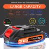 ‎BEI & HONG Mini Chainsaw Cordless 6-Inch with 2 Battery, Mini Power Chain Saw with Security Lock, Handheld Small Chainsaw for Tree Trimming Wood Cutting