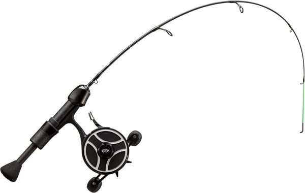 13 Fishing Snitch Pro Ghost Inline Ice Fishing Combo, 29 Inches