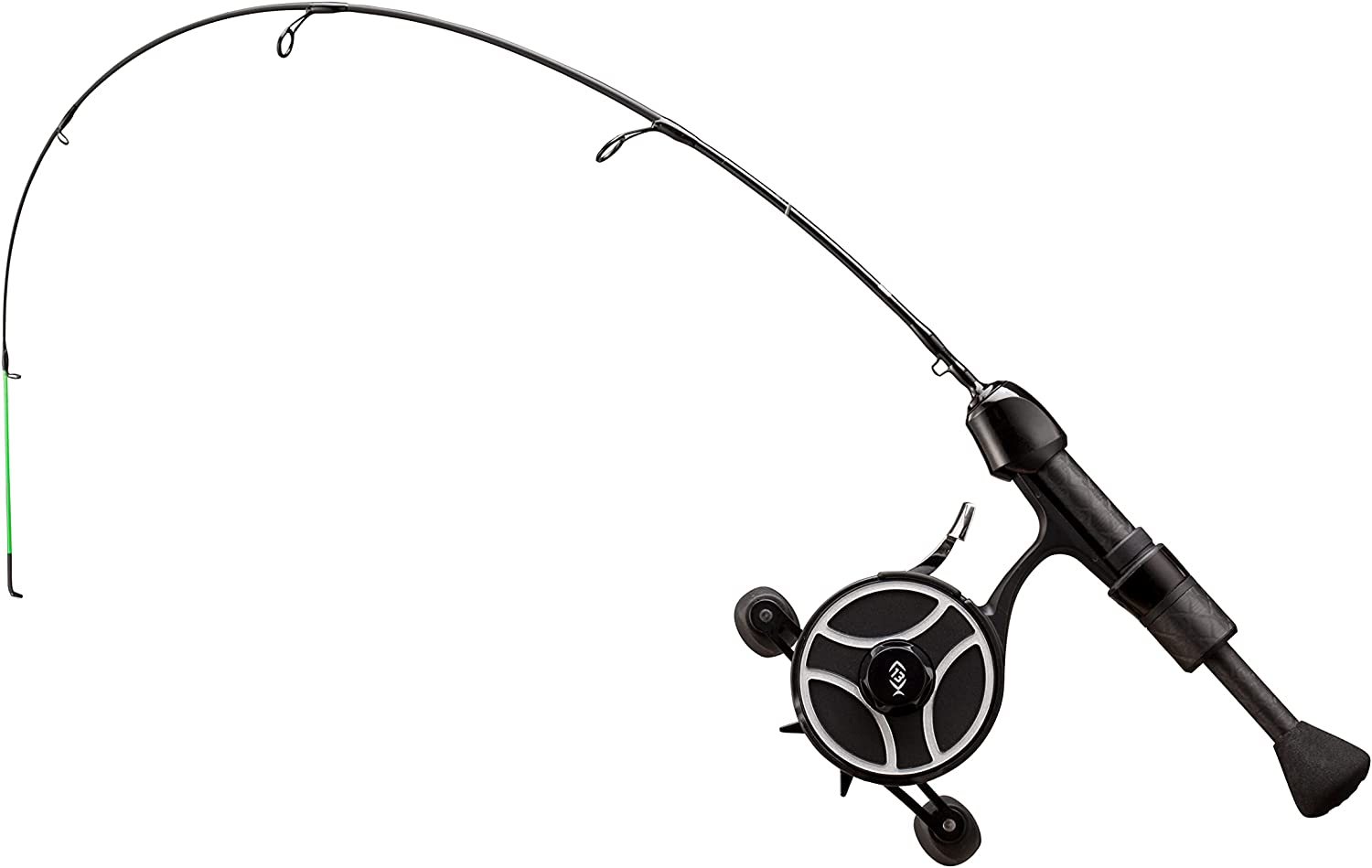 13 Fishing Snitch Pro Ghost Inline Ice Fishing Combo, 29 Inches (Right Hand  Retrieve) –