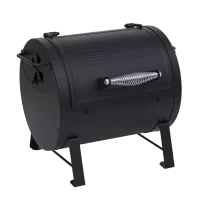 AMERICAN GOURMET 21201715 Portable Charcoal Barrel Grill Black