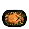 Aroma 18Qt. Electric Roaster Oven with Metal Inner Rack - Black (ART-718B)
