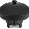 Aroma Housewares AEW-305 Electric Wok Easy Clean Nonstick, Dishwasher Safe, 7Qt, Black