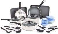 BELLA 21 Piece Cook Bake and Store Kitchen Essentials Set, White