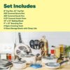 BELLA 21 Piece Cook Bake and Store Kitchen Essentials Set, White