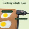 BELLA XL Electric Ceramic Titanium Griddle, Make 15 Eggs At Once, Healthy-Eco Non-stick Coating, Hassle-Free Clean Up, Large Submersible Cooking Surface, 12