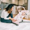 Baby Delight Alpine Deluxe Portable Bouncer | Infant | 0 – 6 Months | Peony Pink