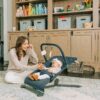 Baby Delight Alpine Deluxe Portable Bouncer, Infant, 0 – 6 Months, Quilted Indigo