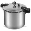 Barton 99902 Pressure Canner 22-Quart Capacity Pressure Cooker Built-in Pressure Gauge with (1) Rack, Aluminum Polished