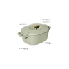 Beautiful 6QT Enamel Dutch Oven, Sage Green by Drew Barrymore