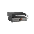 Blackstone 1814 17 in. Tabletop 1-Burner Portable Propane Griddle in Stainless Steel and Black with Hood